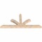 Ekena Millwork Richland Smooth Timber Gable Bracket, Douglas Fir, 96"W x 44"H x 5 1/2"D x 5 1/2"F, 11/12 Pitch GBW096X44X0606RIC00SDF - alternate 4